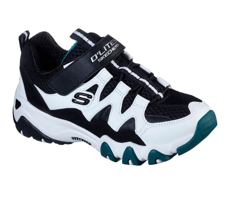 Skechers Pojkar Vita/Gröna Sneakers - D'lites 2 - Nano-Waves - Sverige (ARDBI-7312)